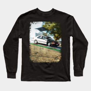 JDM Civic in Laguna Seca Long Sleeve T-Shirt